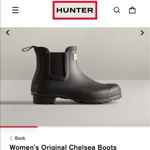 HUNTER Women's Original Chelsea Boots BLACK